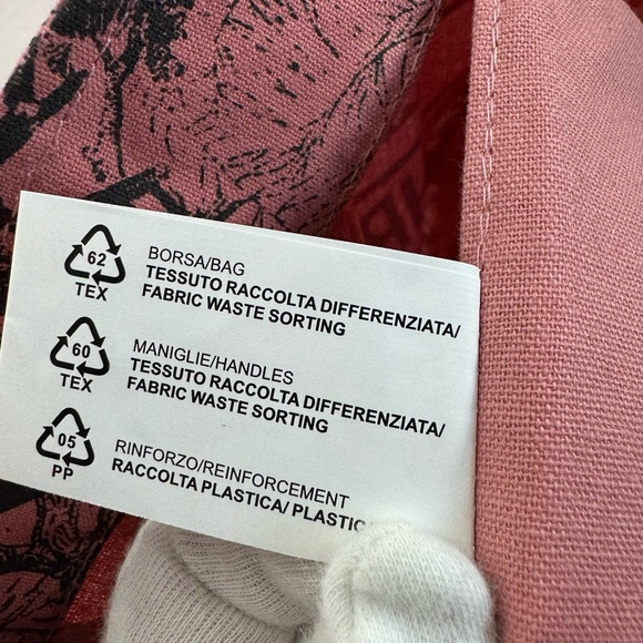 Christian Dior Tote Canvas Bag Book Large Dioriviera Pink Fabric - Picture 5 of 5